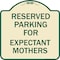 Signmission Parking Reserved for Expectant Mothers Heavy-Gauge Aluminum Sign, 18" L, 18" H, TG-1818-23388 A-DES-TG-1818-23388 - alternate 1